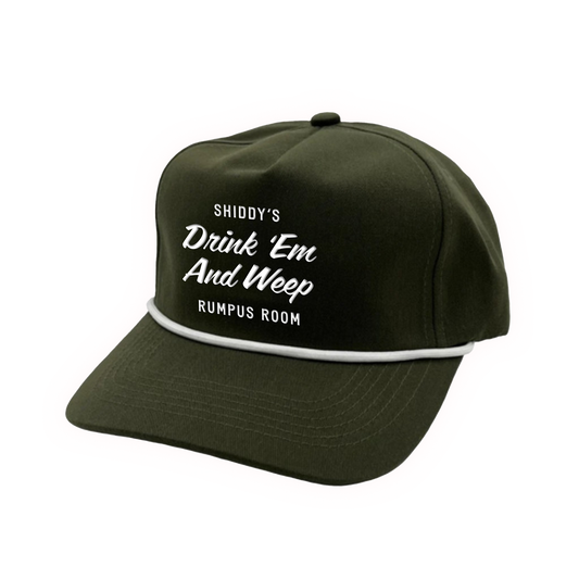 Drink 'Em And Weep Hat (Olive)